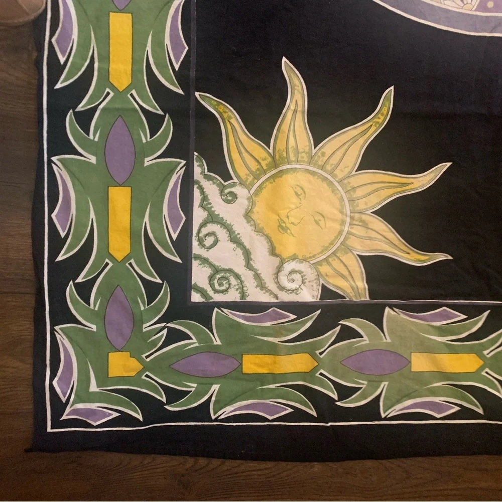 Dan Morris Gypsy Rose Tapestry 2002 Vintage Large Wall Hanging